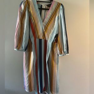 Striped Satin Dress
